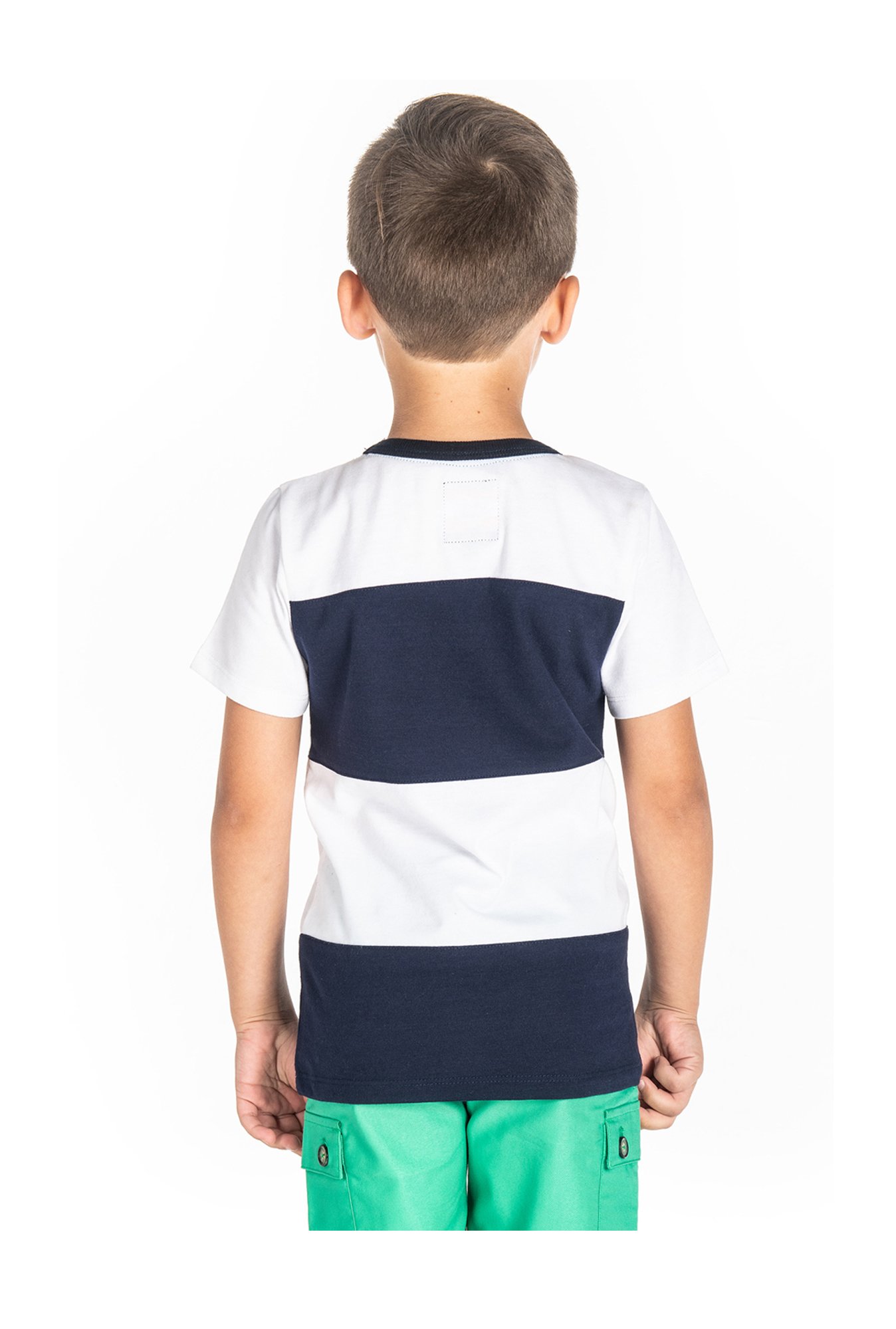 Cherry Crumble By Nitt Hyman Kids Navy Color Block T-Shirt