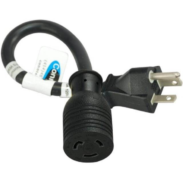 conntek 1f520l520 1feet nema 520p 20amp 125volt plug to 20amp 125v l520r locking female connector