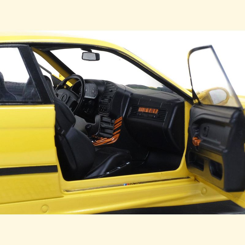 1994 BMW E30 M3 Jaune Dakar Yellow 1/18 Diecast Model Car by Solido