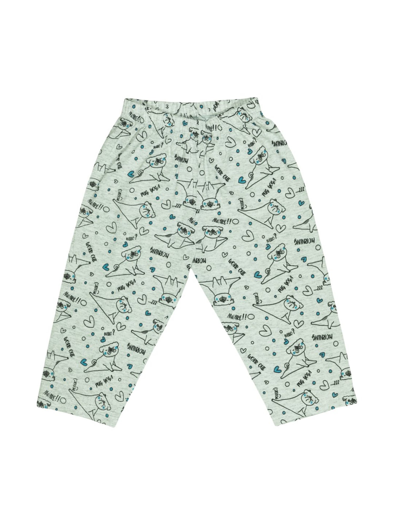 Todd N Teen Kids Blue Cotton Printed T-Shirt & Pants Set