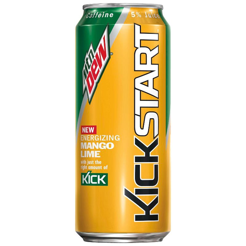 Mountain Dew Kickstart Mango Lime - 16 fl oz Can