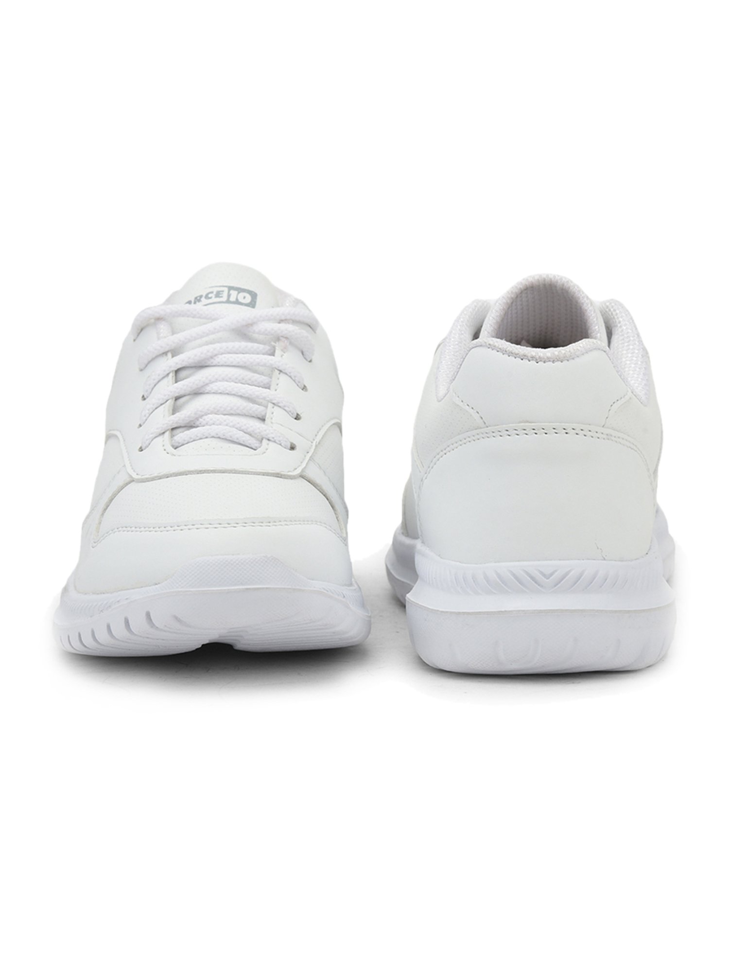 Force 10 By Liberty Kids White Lace Up Shoes