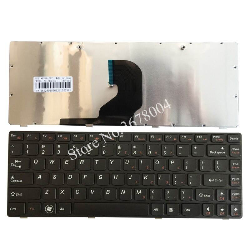 New US keyboard for Lenovo Ideapad Z460 Z460A Z465 US laptop Keyboard black