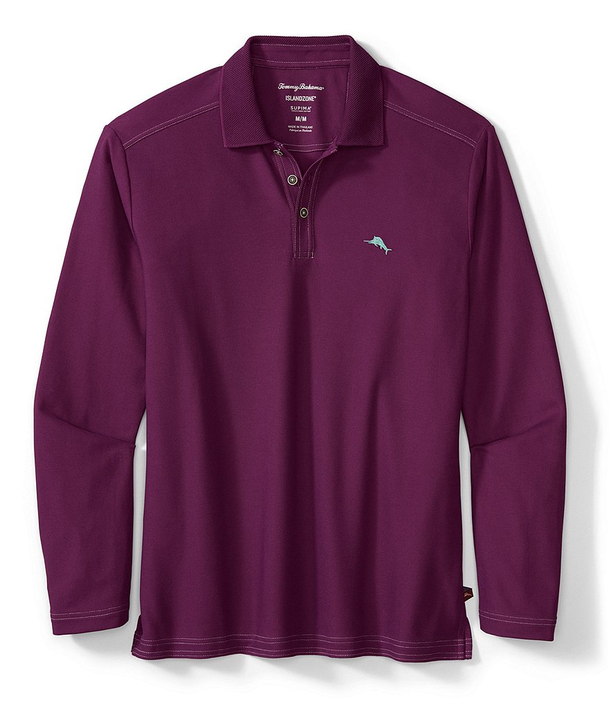Tommy Bahama Big & Tall IslandZone Emfielder 2.0 Long-Sleeve Recycled Materials Polo Shirt