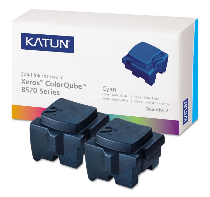 Katun 39395 Compatible 108R00926 Solid Ink Stick Cyan 2/BX 