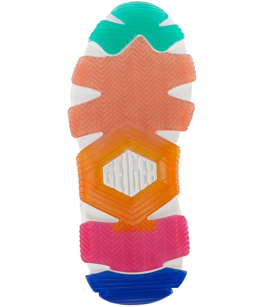 Kurt Geiger London Lettie Leather Rainbow Outsole Chunky Sneakers