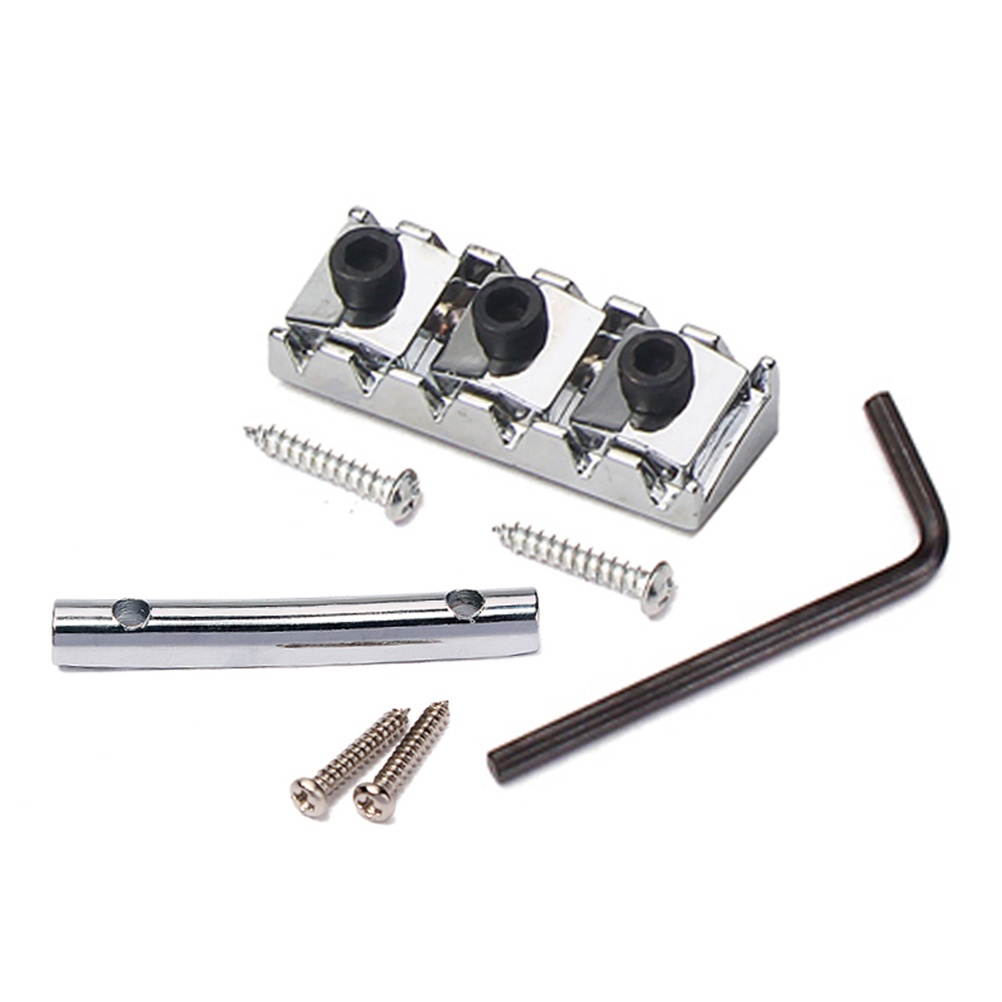 String Retainers Set Locking Nut String Tension Bar for Guitar Floyrose Bridge (Golden)