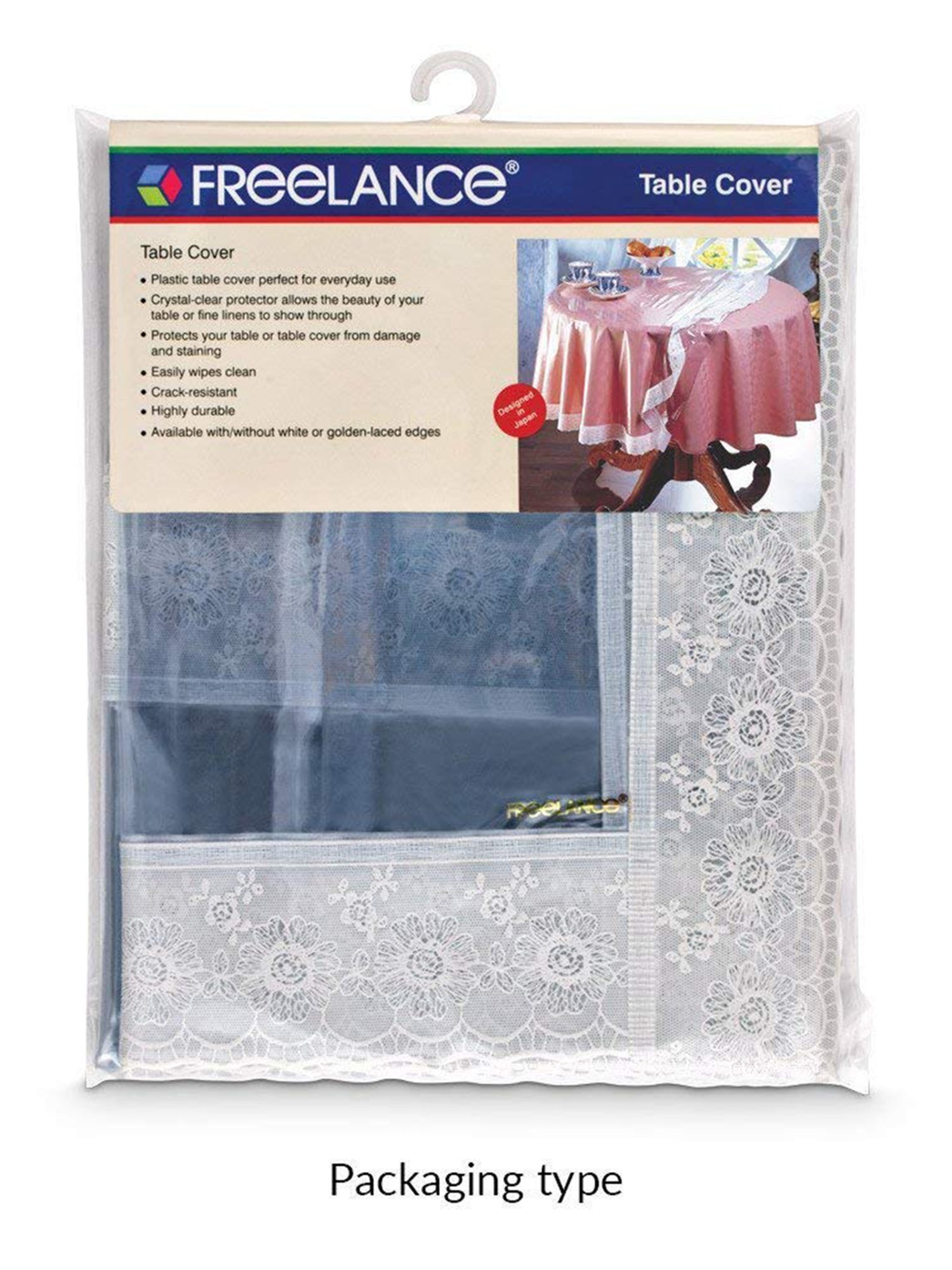 Freelance Solid Transparent PVC Set of 1 Table Cloth
