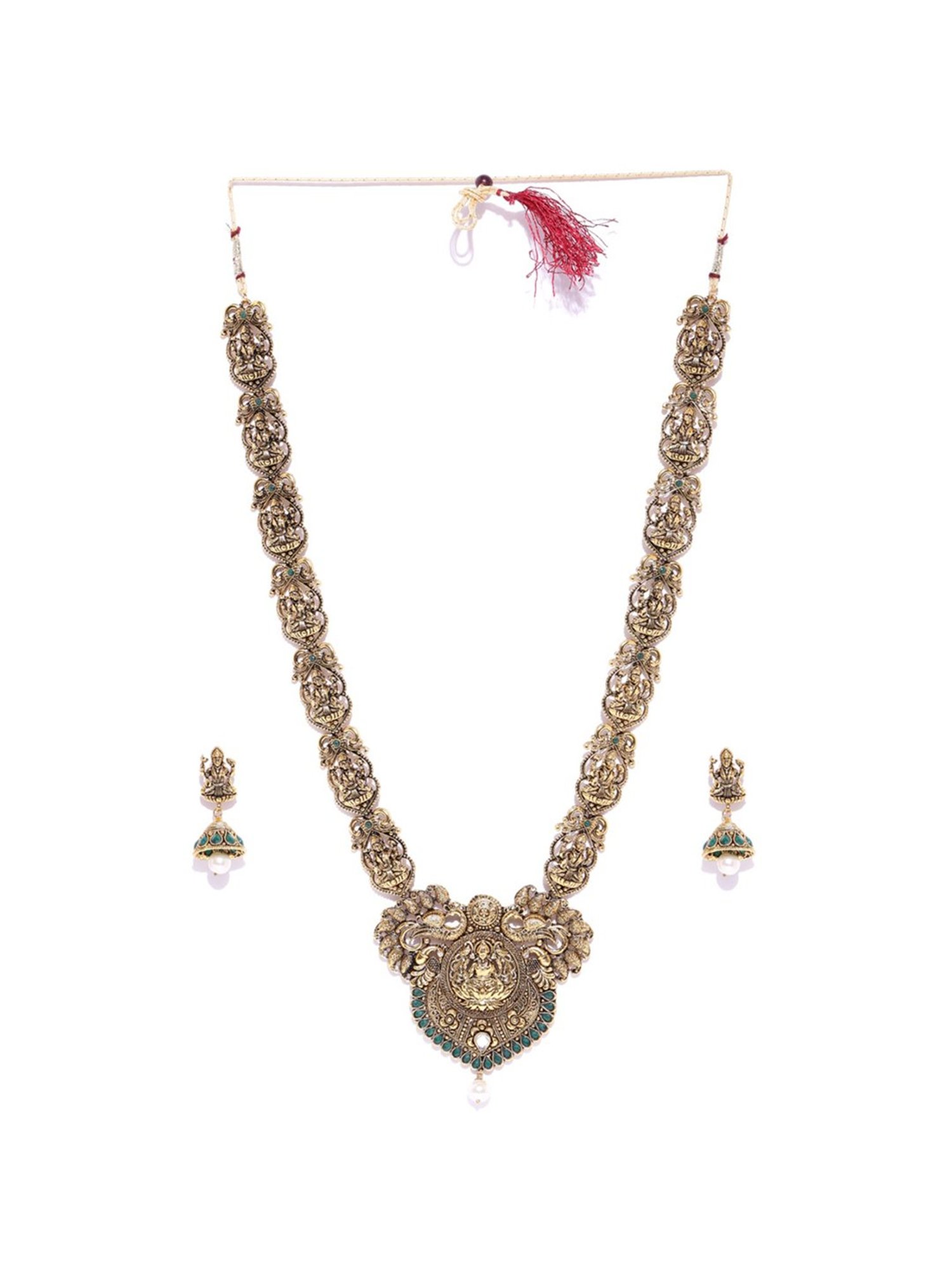 Zaveri Pearls Ethnic Golden Alloy Set