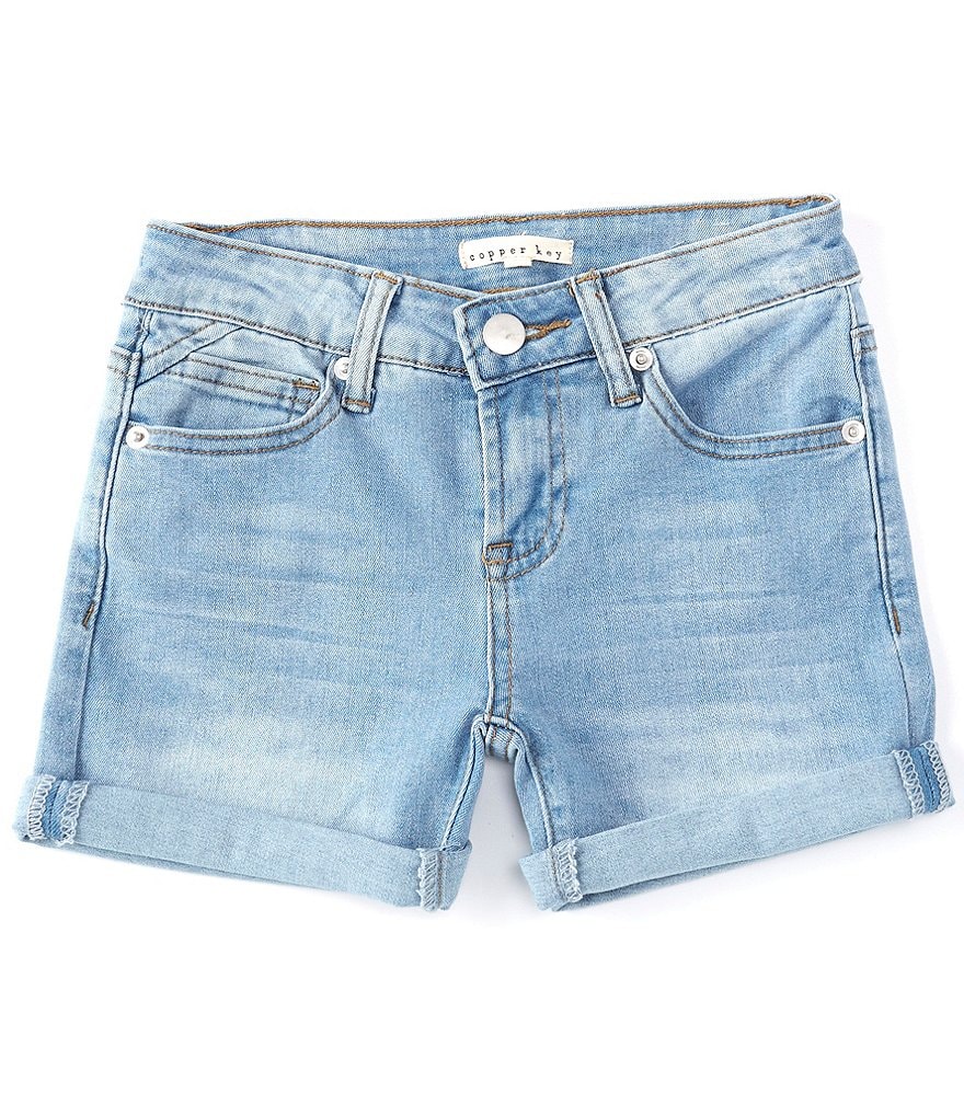 Copper Key Big Girls 7-16 Roll Cuff Shorts