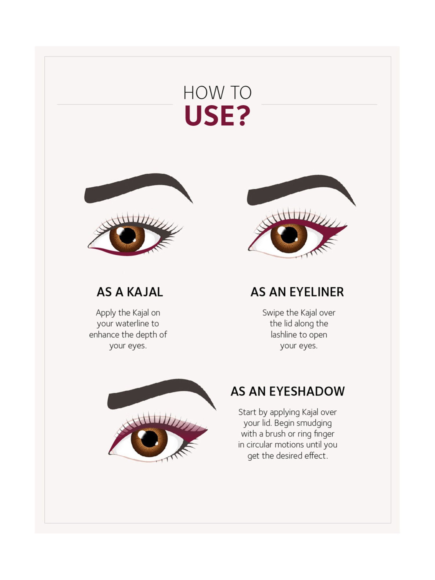 SoulTree Ayurvedic Kajal - Purple Haze - 3 gm | Organic Kajal