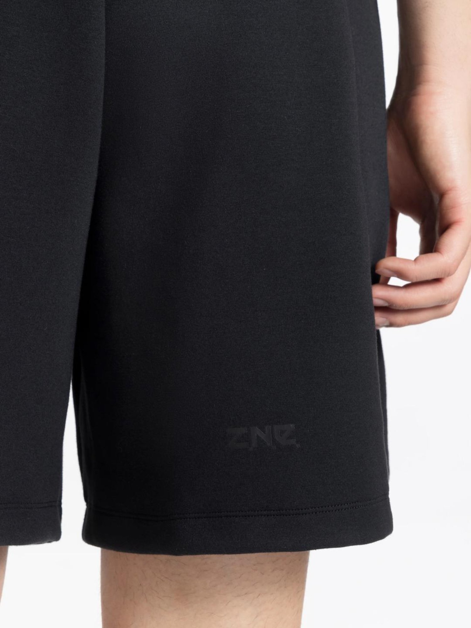 Adidas Black Cotton Loose Fit Sports Shorts