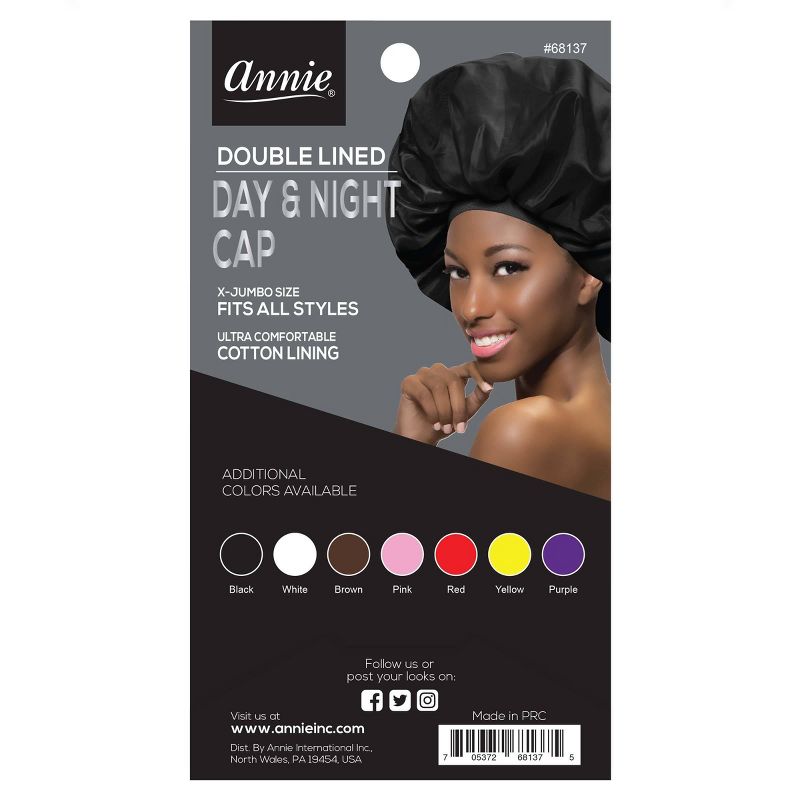 Annie Deluxe Jumbo Day and Night Black Cap