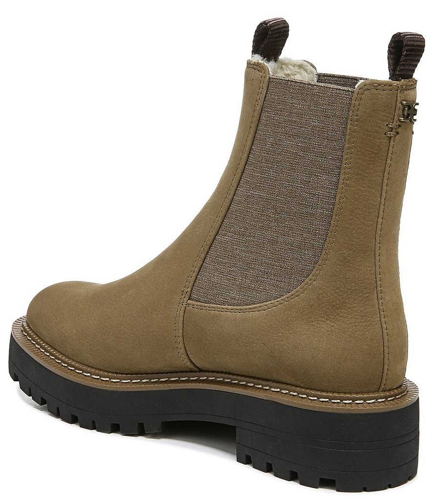 Sam Edelman Laguna Waterproof Nubuck Leather Chelsea Lug Sole Booties