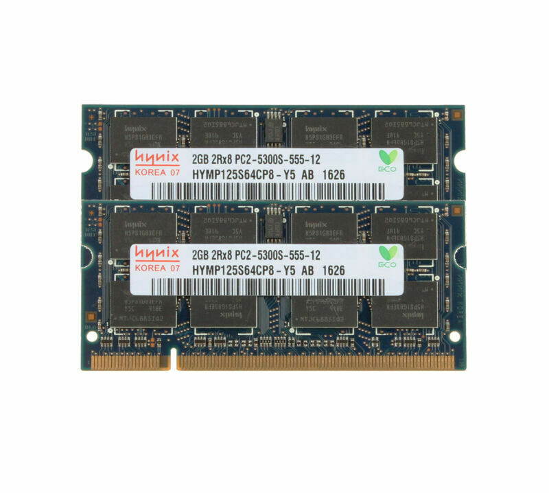SK Hynix HYMP125S64CP8-Y5 2GB 2RX8 PC2-5300S DDR2 667Mhz 200Pin Memory Laptop Notebook SODIMM