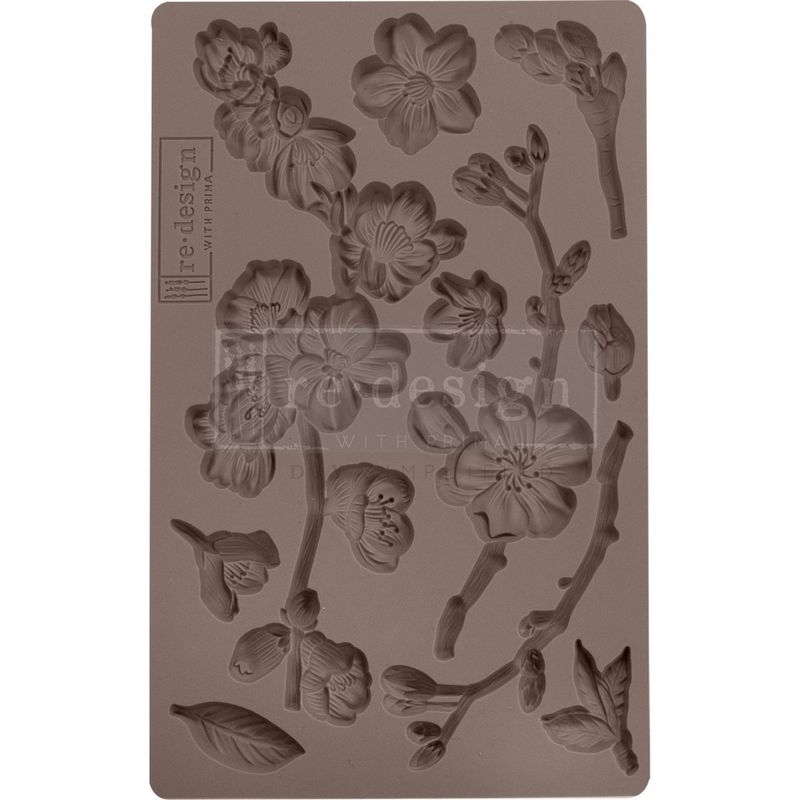 Prima Marketing Re-Design Mould 5"X8"X8mm-Cherry Blossoms