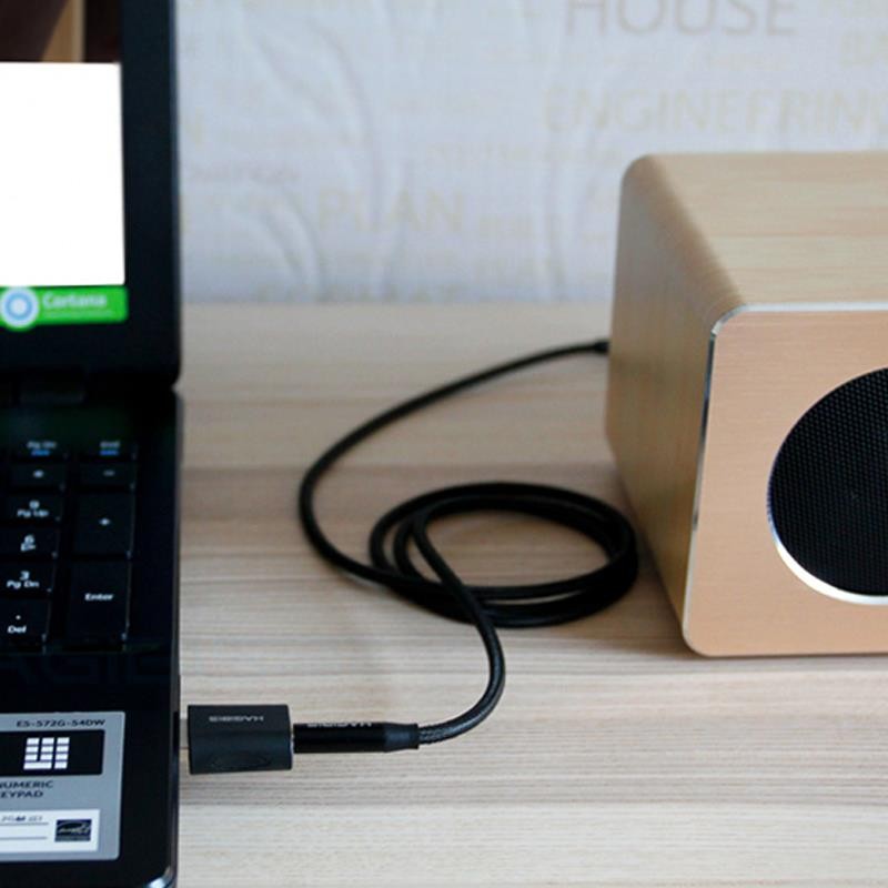 White USB External Sound Card Converter USB to Jack 3.5mm Headphone Audio Adapter Mic Sound Card for PC Laptop Audio adapter