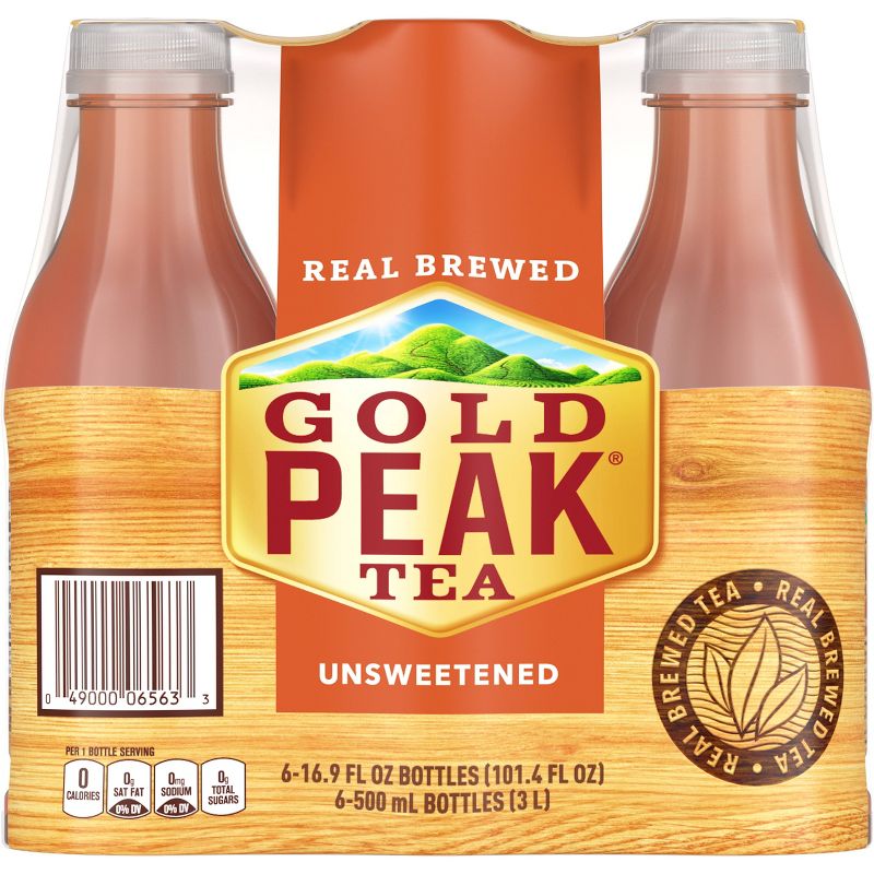 Gold Peak Unsweetened Tea - 6pk/16.9 fl oz Bottles
