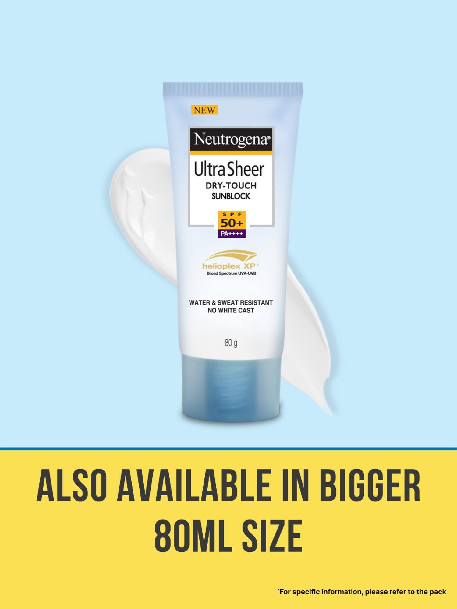 Neutrogena Ultra Sheer Dry-Touch Sunblock SPF 50+ PA++++ - 80 gm