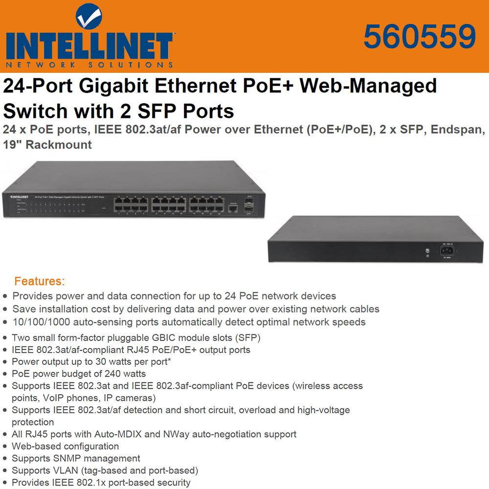 24 Port Poe Ethernet Switch