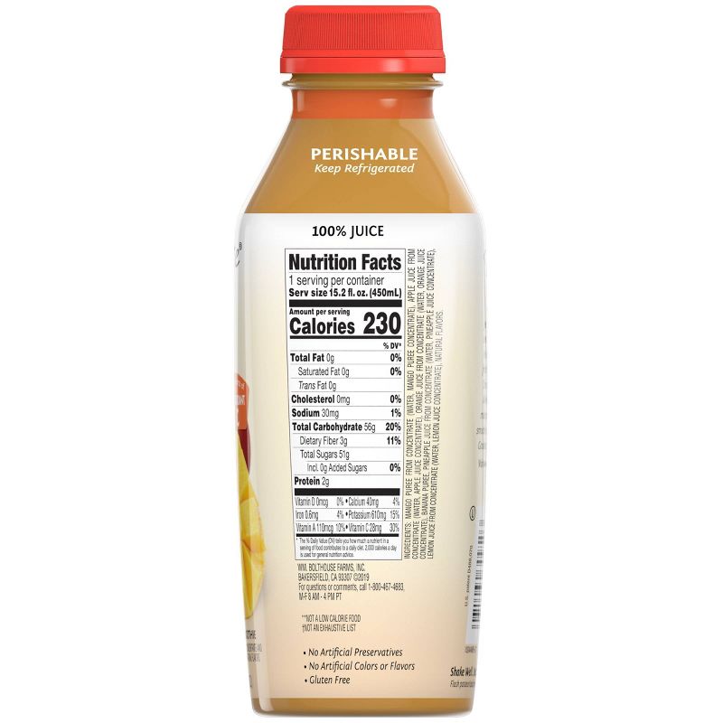 Bolthouse Farms Amazing Mango Fruit Juice Smoothie - 15.2 fl oz