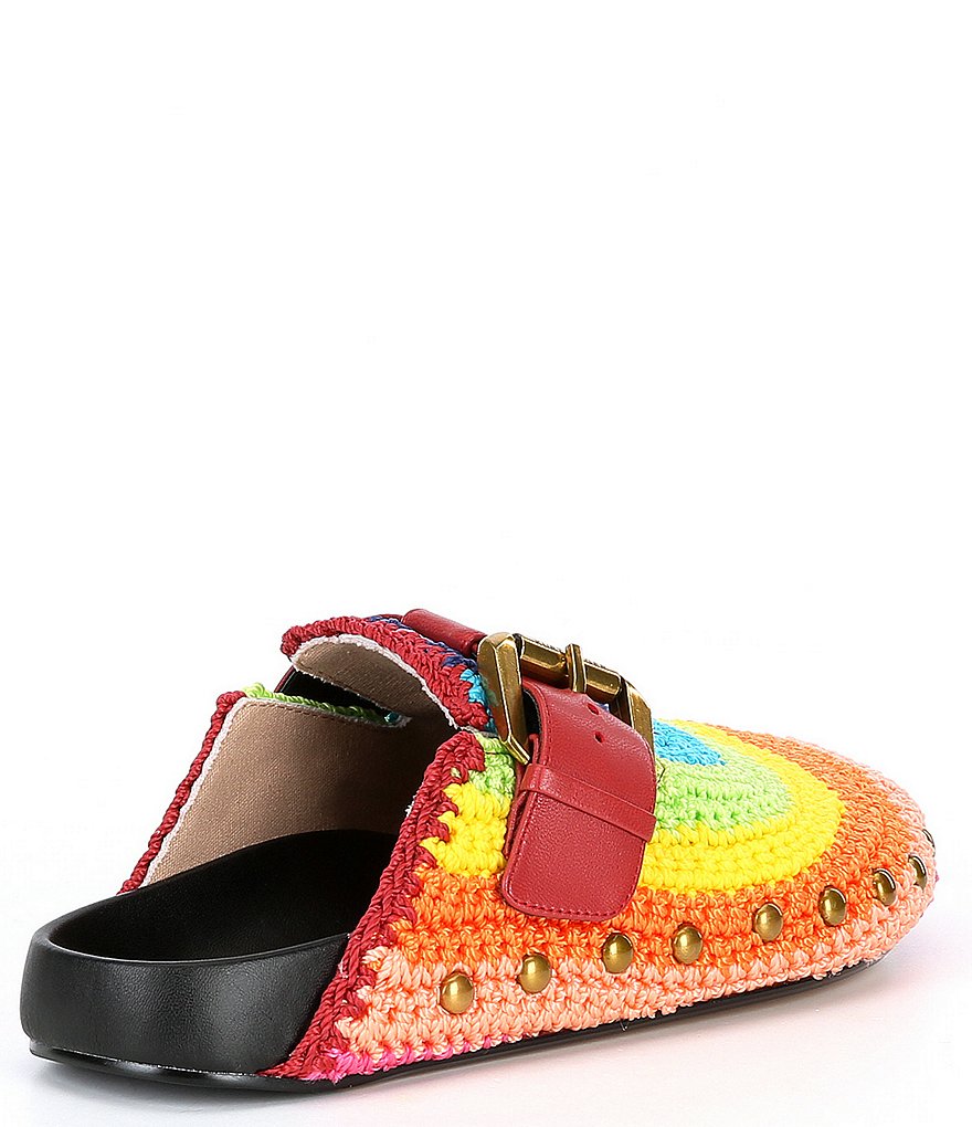 Kurt Geiger London Ozark Rainbow Buckle Mules