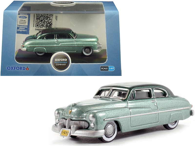 1950 Mercury Eight Coupe Matt White with Orange Stripes "California Lowriders" Series 6 1/64 Diecast Model Car by Greenlight
