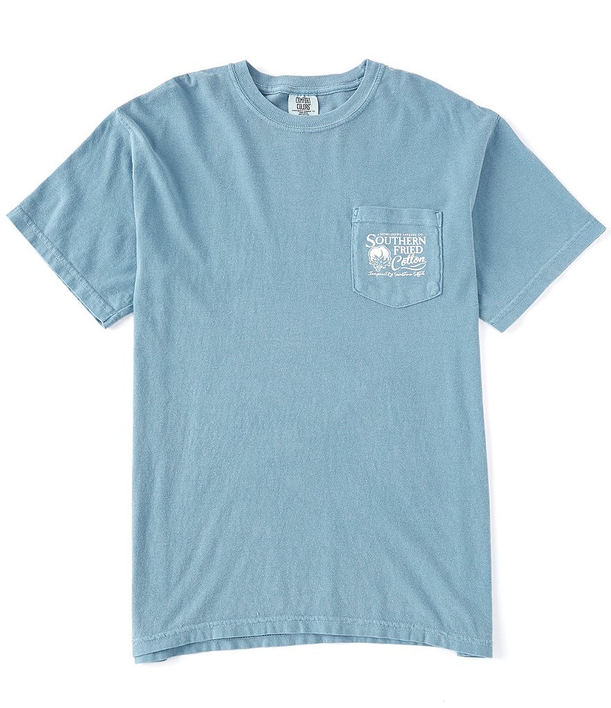 Southern Fried Cotton Men's 8 Seconds Short-Sleeve Pocket Graphic Tee