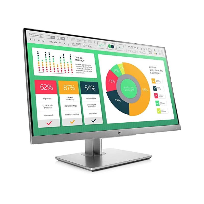 EliteDisplay E223 | 22" Monitor | HD IPS Screen | Silver | 1FH45A8