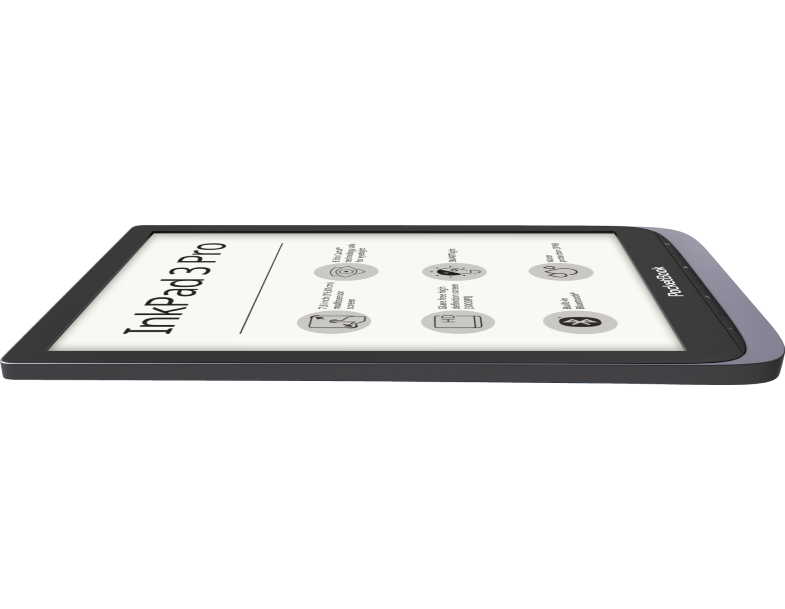 PocketBook InkPad 3 Pro Grey, 7,8" E Ink&reg; Carta&trade; (1404 &times; 1872), SMARTlight, IPX8, Metallic Grey, Dual Core (2&times;1 GHz), Operative memory: 1 GB, Flash memory: 16 GB, Accumulator: 1900 mAh