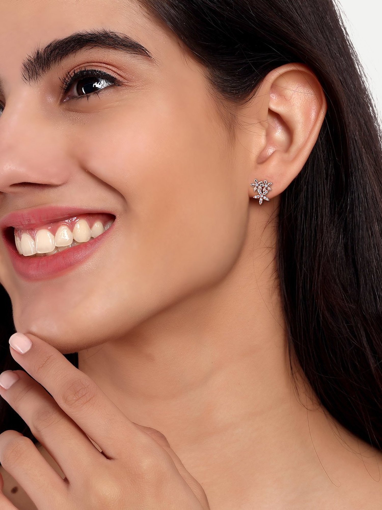 The Real Effect London 800 Silver Earrings for Women