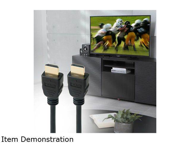 Omni Gear HDMI-2-HDMI 6 ft. Black HDMI to HDMI 2.0 Cable (4K Ultra HD) Male to Male