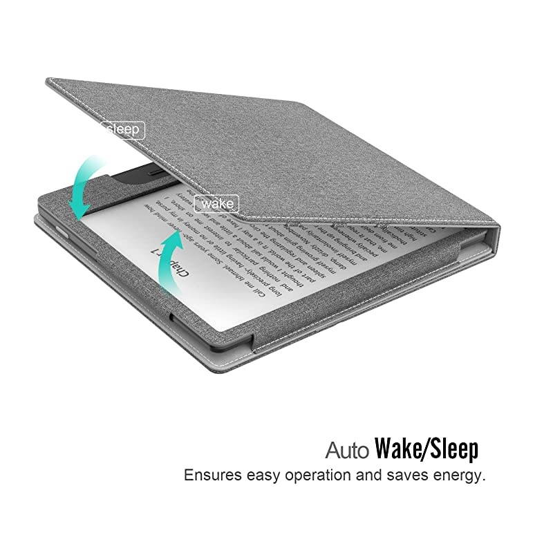 Case Fits All-New Kindle Oasis (9th and 10th Generation ONLY, 2017 and 2019 Release), Multi Angle Viewing Vertical Flip Cover with Auto Wake/Sleep - Black