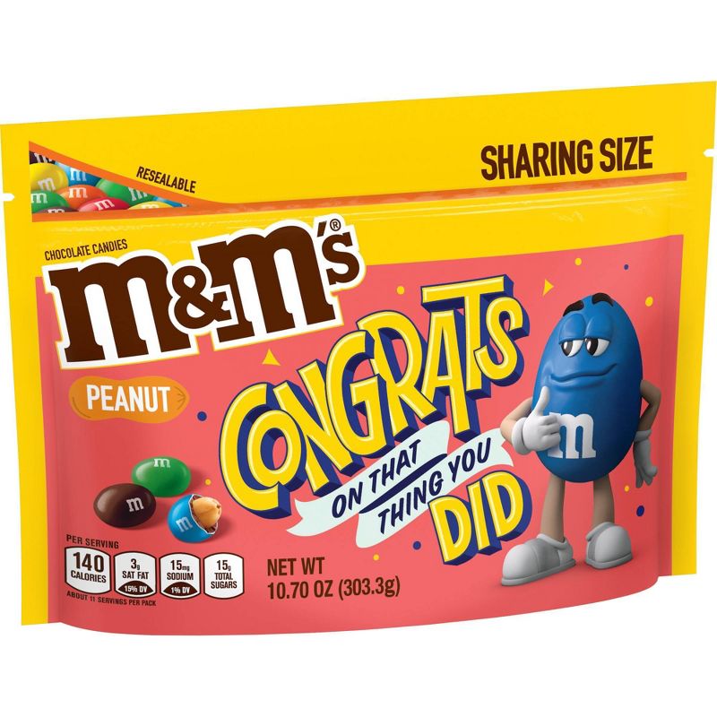 M&M's Peanut Chocolate Candies - 10.7oz - Sharing Size