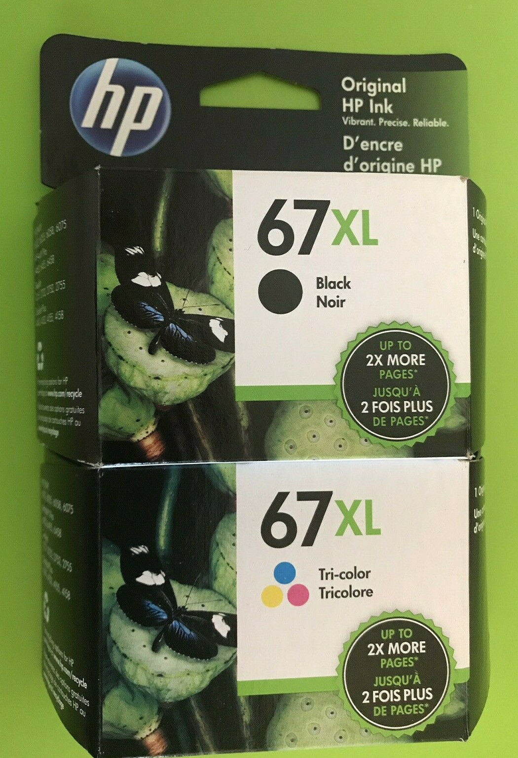 Genuine HP 67X 67XL Ink Cartridge Combo Pack for HP 2755 4155 6055 6455 printer