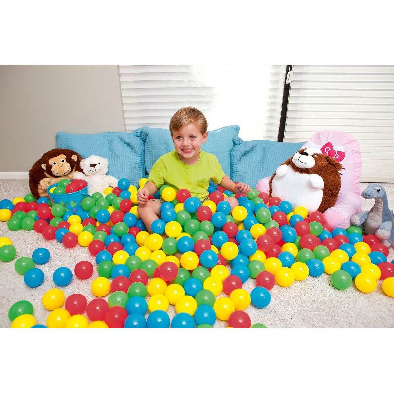 Bestway Fisher Price 93513E Small Plastic Multi-Colored Play Balls, 250 Count