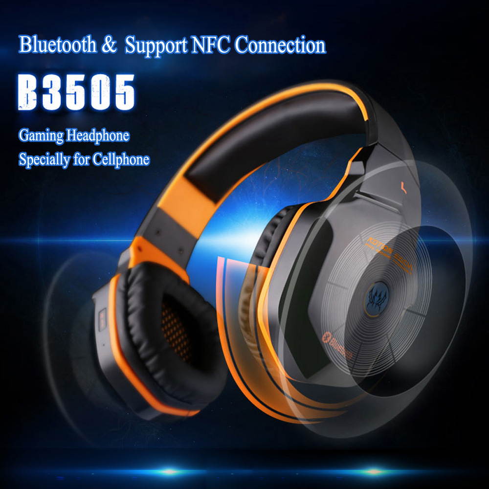 Funtech EACH B3505 NFC HiFi Gaming Headset Wireless Stereo Bluetooth 4.1 + EDR Earphone with Mic for iPhone Samsung Smart Phones