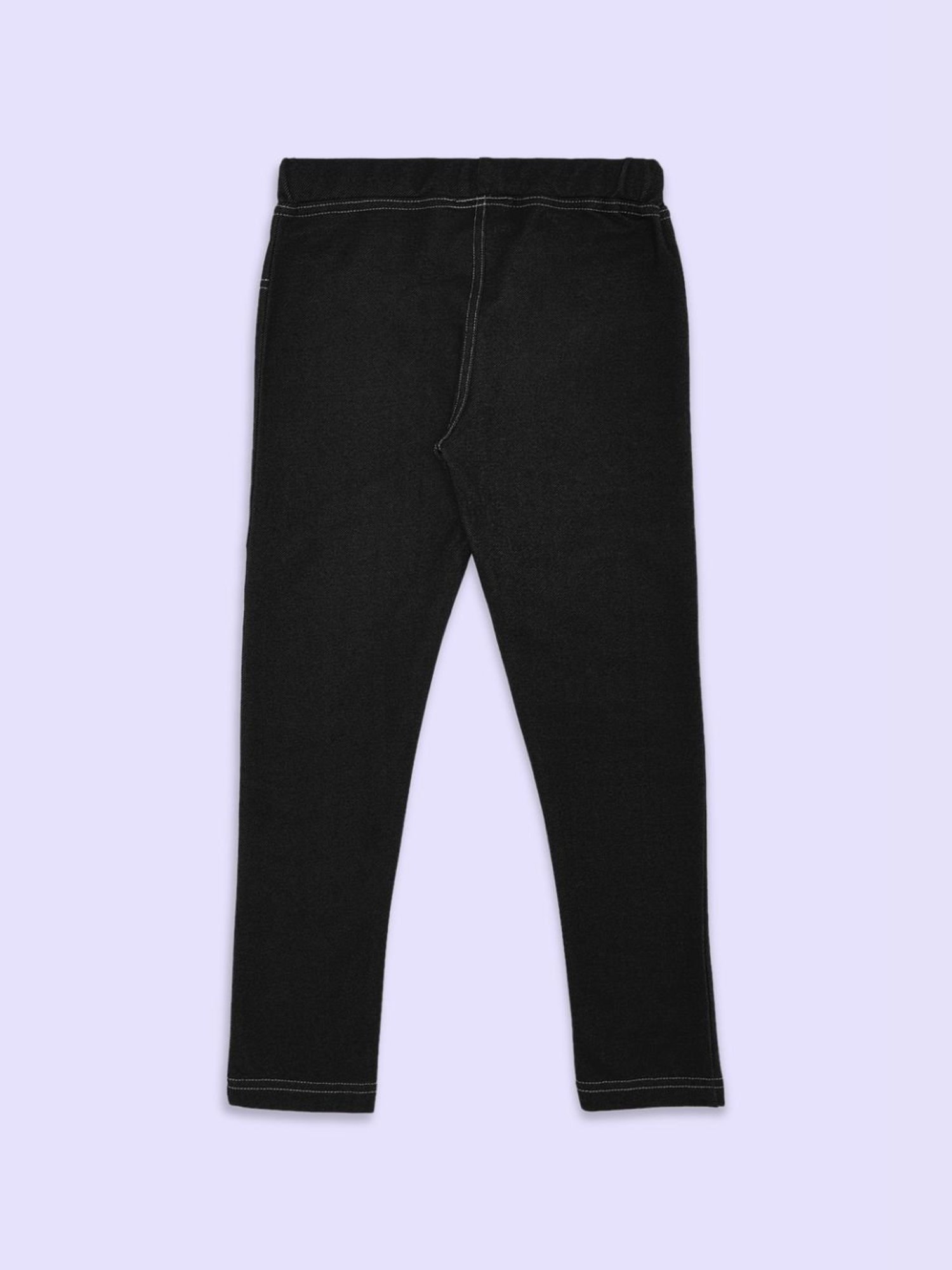 Pantaloons Junior Black Printed Jeggings
