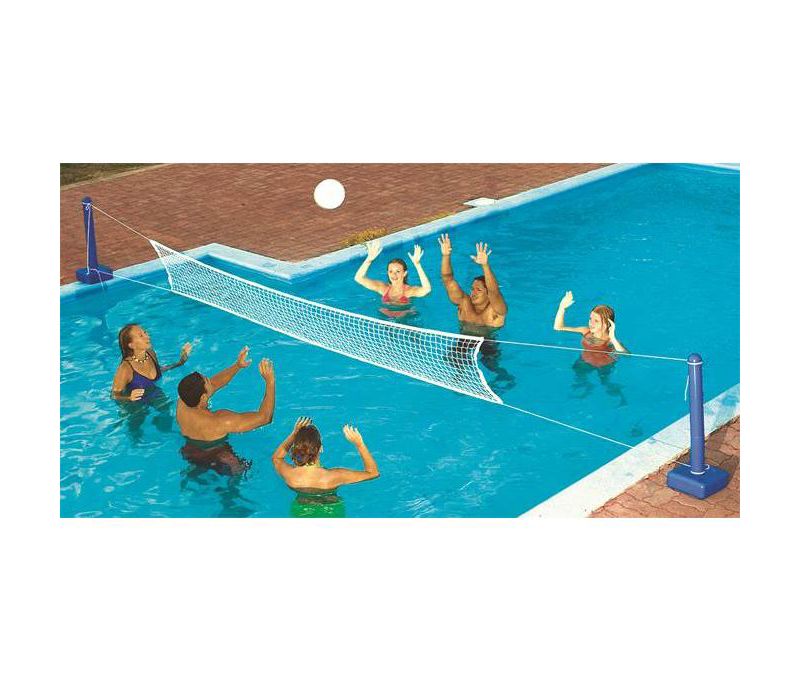2) Swimline 9186 Cross Inground Swimming Pool Fun Volleyball Net Game Water Sets