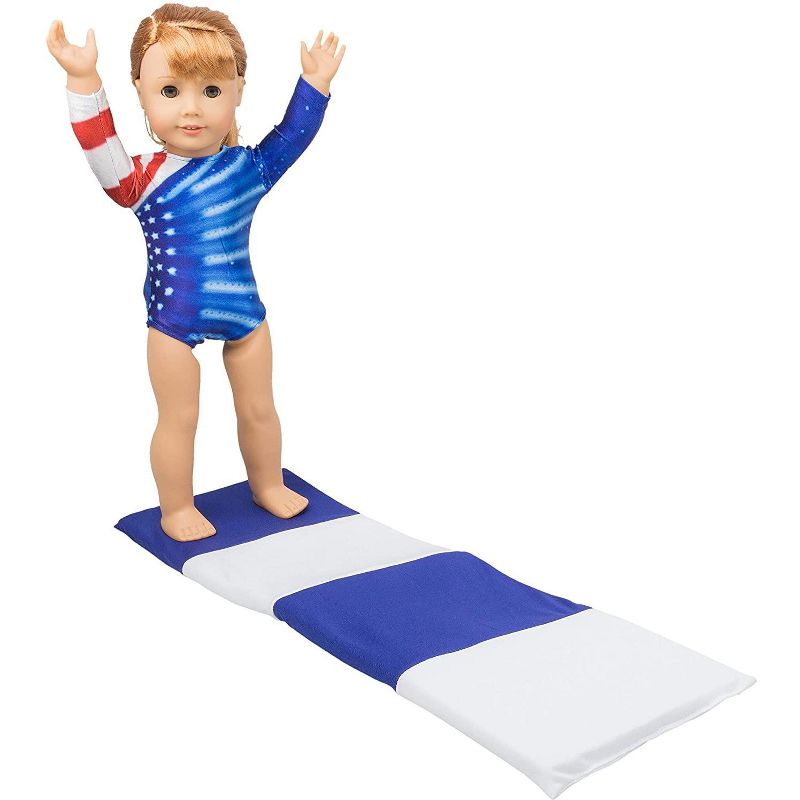 Dress Along Dolly Gymnastics Set with Outfit for American Girl Doll