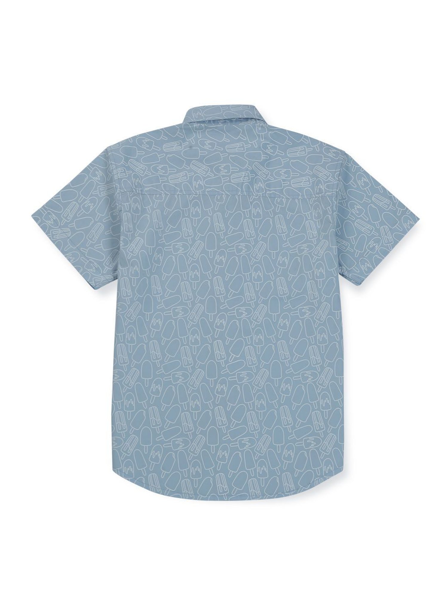 Gini & Jony Kids Sky Blue Printed Shirt