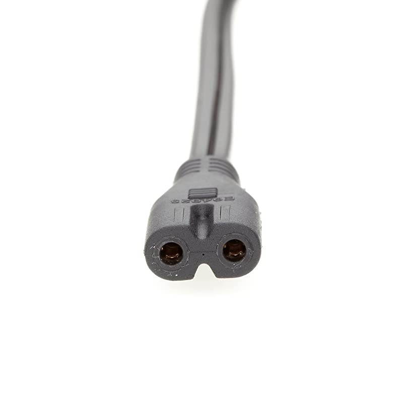 8Ft 18AWG NEMA 5-15P to IEC C-7 2-Prong Figure-8 Power Cord