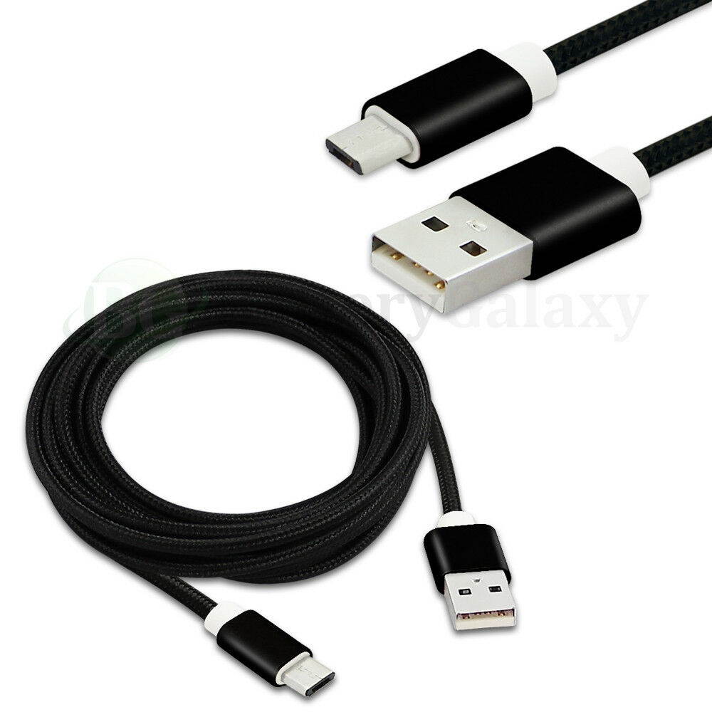 1-100 Lot USB Type C 10FT Braided Charger Data Cable Cord for Android Cell Phone