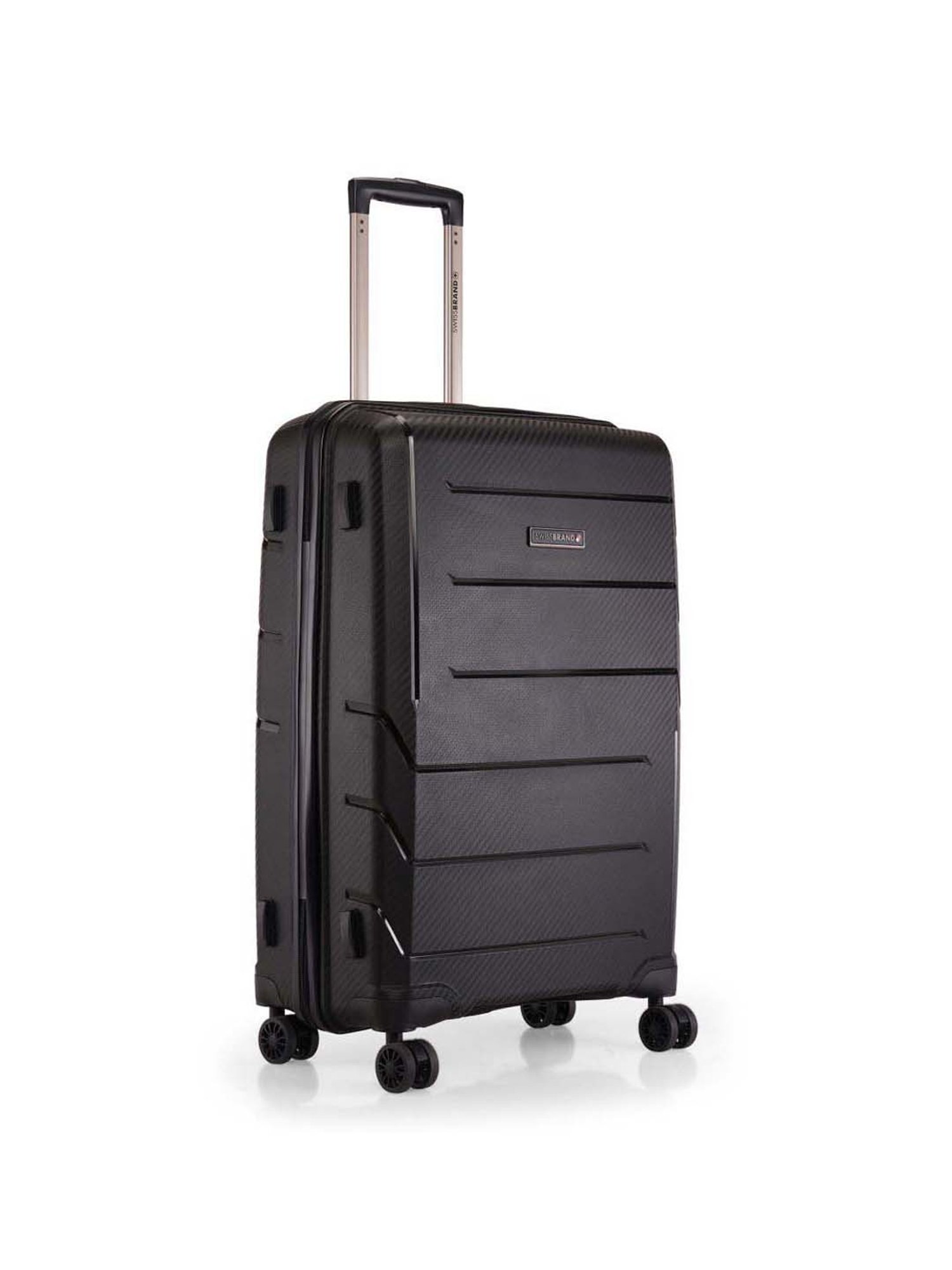 Swiss Brand Matterhorn Black Medium Hard Trolley Bag - 25 cm