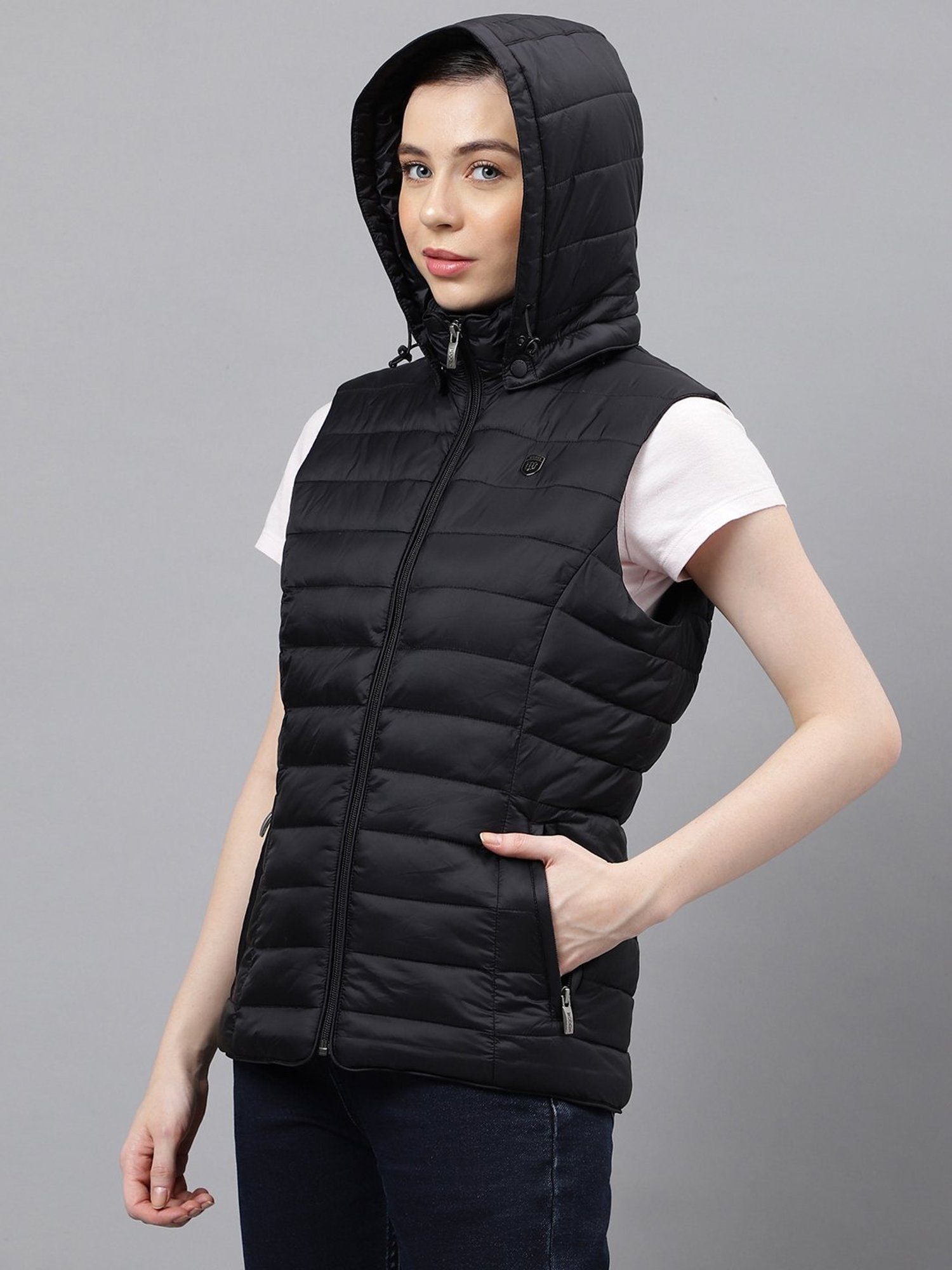 Woods Black Quilted Jacket