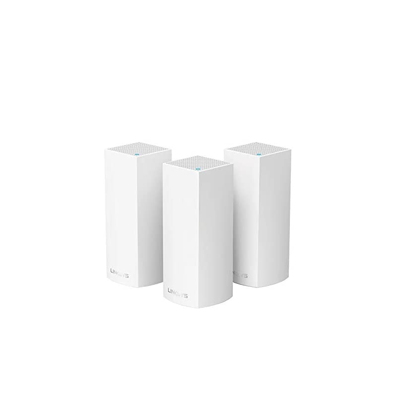 WHW0303) Velop Mesh Router (Tri-Band Home Mesh Wi-Fi System for Whole-Home Wi-Fi Mesh Network) 3-Pack, White