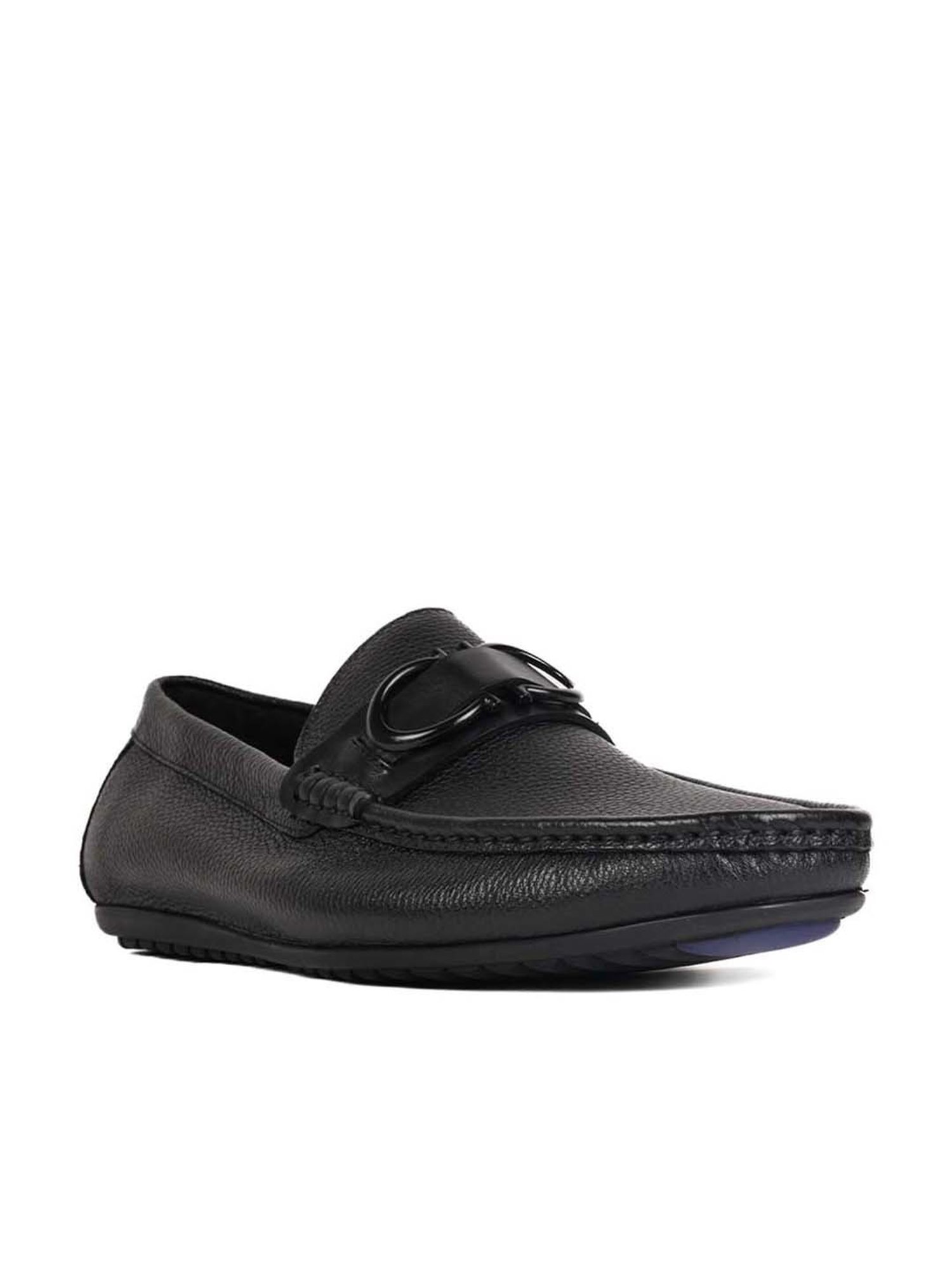 Cobblerz Men's Black Casual Loafers