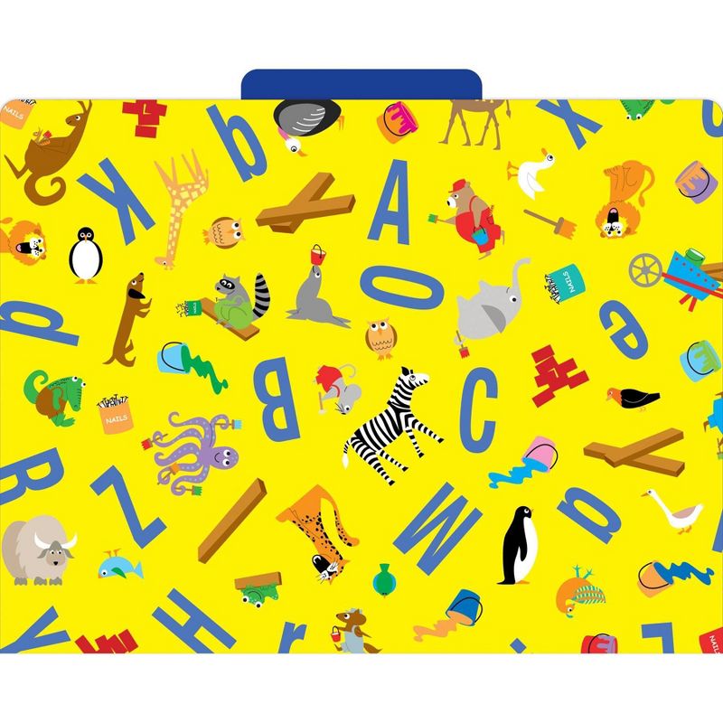 Barker Creek 24pk Abc Animals Letter Size File Folders