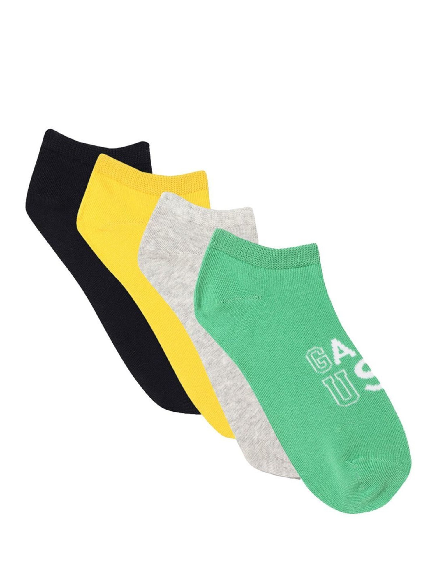 Gant Ankle Length Multicolor Cotton Solid Medium Socks - Pack of 5