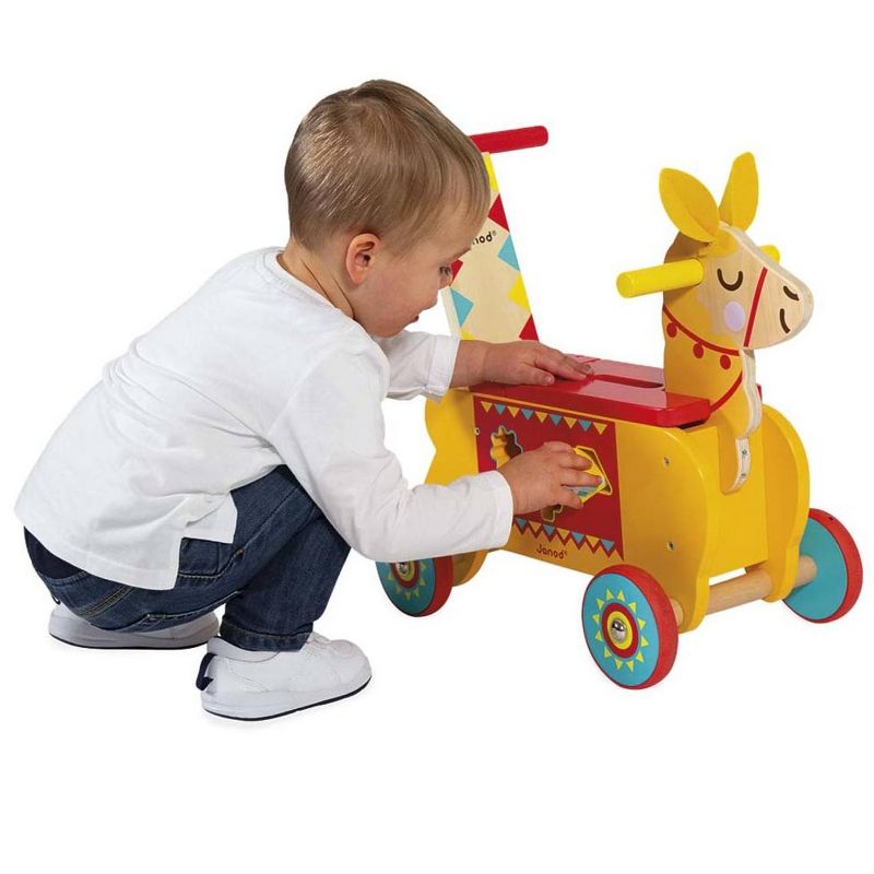 Magic Cabin - Wooden Ride-On Llama for Toddlers & Kids
